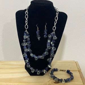 Cristal stone  jewerly set